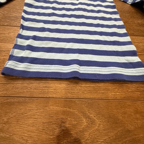 Hanna Andersson 2-Piece Long John Blue Striped Pajama Set, Organic Cotton, sz 10 - Picture 2 of 15